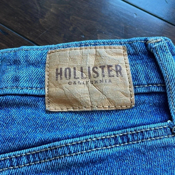 Hollister Ultra High Rise Dad jeans Carpenter Stretch Denim Womens 25 waist (1R) - Picture 8 of 10